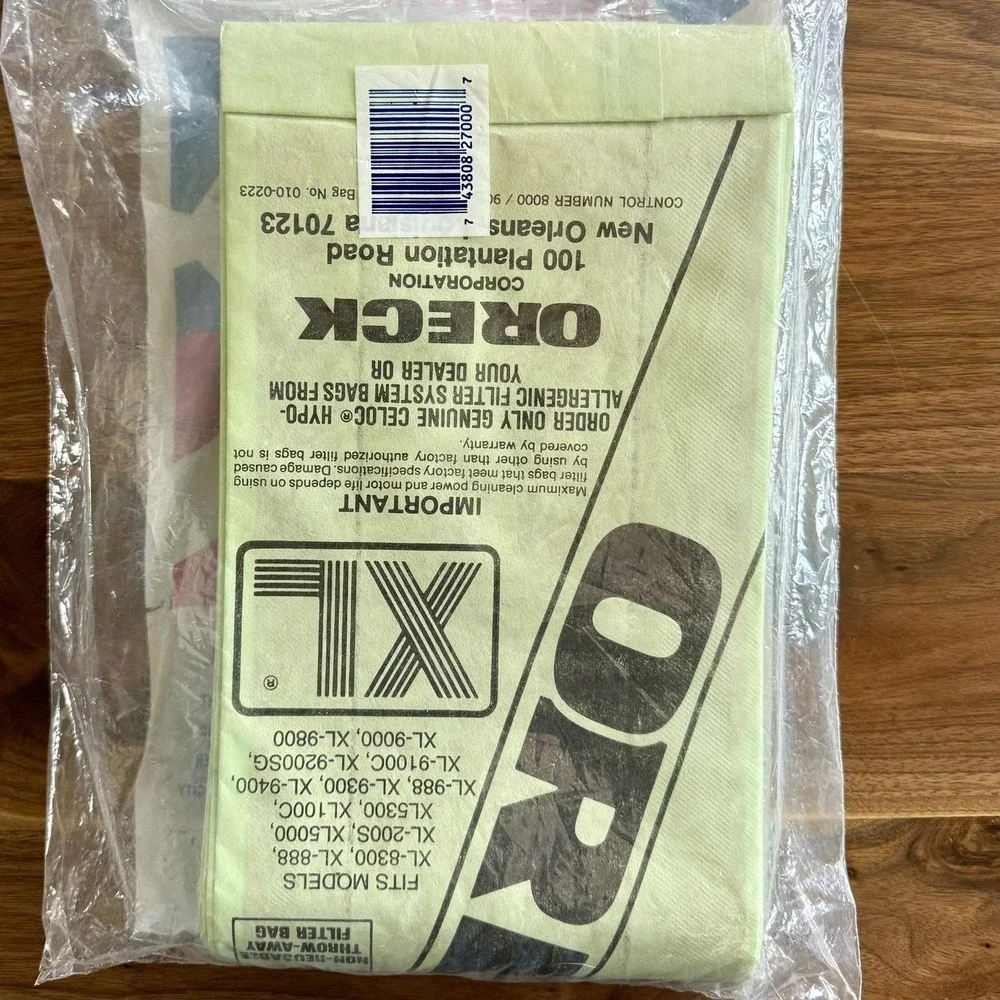 LOT of 7 Oreck 1991 Celoc Hypo-Allergenic Filter Bags PK8000-9DW XL‎ Models